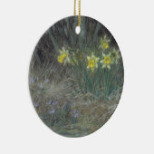 Narcissus Flowers and Violets (van Millet) Keramisch Ornament (Rechts)