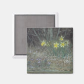 Narcissus Flowers and Violets (van Millet) Magneet (Voorkant / Achterkant)