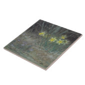 Narcissus Flowers and Violets (van Millet) Tegeltje (Zijkant)