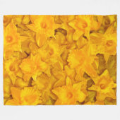Narcissus Flowers Fleece Deken (Voorkant (Horizontaal))