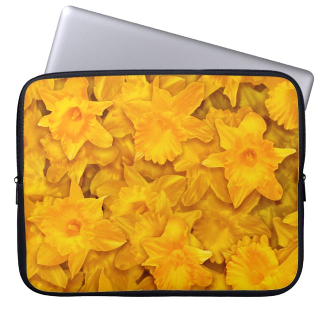 Narcissus Flowers Laptop Sleeve (Voorkant)