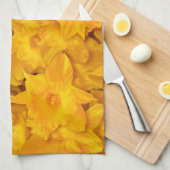 Narcissus Flowers Theedoek (Quarter Fold)