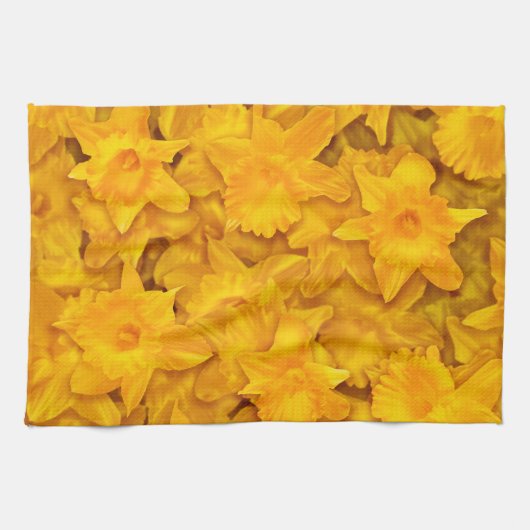 Narcissus Flowers Theedoek (Horizontaal)