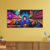 Narcissus Fractal Canvas Afdruk (Insitu (Woonkamer))