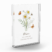 Narcissus Geboortemaand Bloem Fotoblokken (Links)