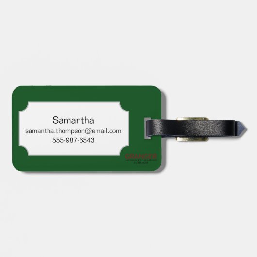 Narcissus (N Tazetta) Bagagelabel (Achterkant horizontaal)