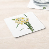 narcissus (Narcissus tazetta) van Redouté Kartonnen Onderzetters (Schuin)