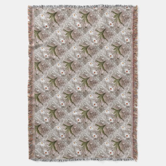 Narcissus on marble deken (Voorkant Verticaal)