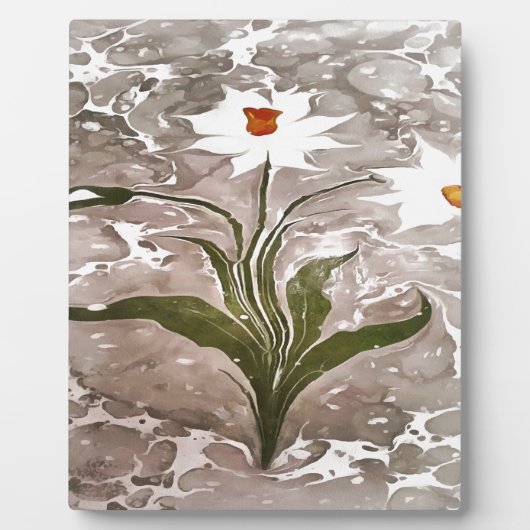 Narcissus on marble fotoplaat (Voorkant)