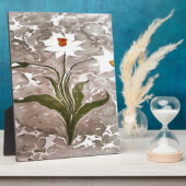 Narcissus on marble fotoplaat (Zijkant)