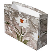 Narcissus on marble large cadeautasje (Achterkant Gekanteld)