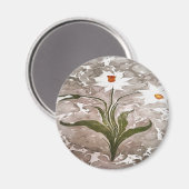 Narcissus on marble magneet (Voorkant / Achterkant)