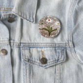 Narcissus on marble ronde button 5,7 cm (In situ)