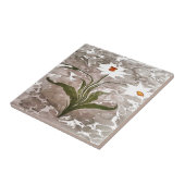 Narcissus on marble tegeltje (Zijkant)