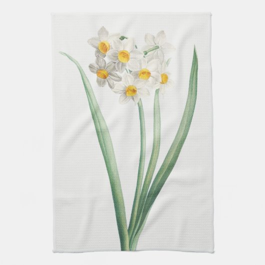 Narcissus, Pierre-Joseph Redouté, 1805 Theedoek (Verticaal)