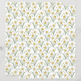 Narcissus Scrapbook Paper