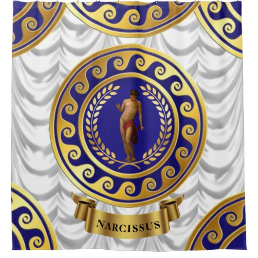 Narcissus Shower-gordijn Douchegordijn (Voorkant)