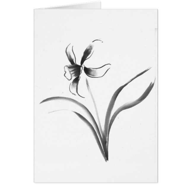 Narcissus, Sumi-e flower (Voorkant)