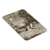 Narcissus transformeerde in een Bloem, 1730 (engra Magneet (Rechterzijde)