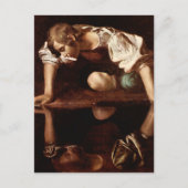 Narcissus van Caravaggio Briefkaart (Voorkant)
