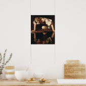 Narcissus van Caravaggio Poster (Keuken)