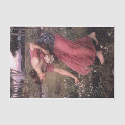 Narcissus van John William Waterhouse - 1912 Tissuepapier (Voorkant)