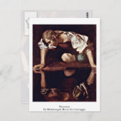 Narcissus van Michelangelo Merisi da Caravaggio Briefkaart (Voorkant / Achterkant)