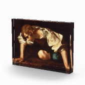 Narcissus van Michelangelo Merisi da Caravaggio Fotoblokken (Rechts)