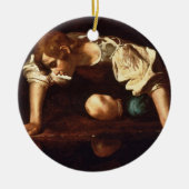 Narcissus van Michelangelo Merisi da Caravaggio Keramisch Ornament (Voorkant)