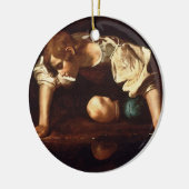 Narcissus van Michelangelo Merisi da Caravaggio Keramisch Ornament (Links)
