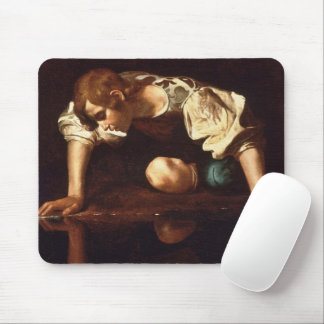 Narcissus van Michelangelo Merisi da Caravaggio Muismat