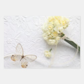 Narcissus vlinderdeklappapier set van 3 inpakpapier vel (Voorkant 3)