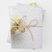 Narcissus vlinderdeklappapier set van 3 inpakpapier vel (In situ)