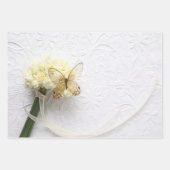 Narcissus vlinderdeklappapier set van 3 inpakpapier vel (Voorkant)