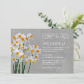 Narcissus Wedding Invitations Kaart (Staand voorkant)