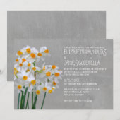 Narcissus Wedding Invitations Kaart (Voorkant / Achterkant)