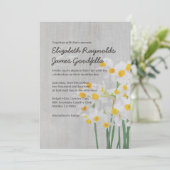  Narcissus Wedding-uitnodigingen Kaart (Staand voorkant)