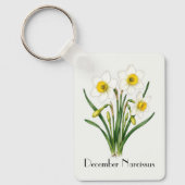 Narcissusbloemen in december sleutelhanger (Voorkant)