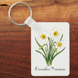 Narcissusbloemen in december sleutelhanger