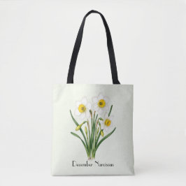 Narcissusbollen in december tote bag