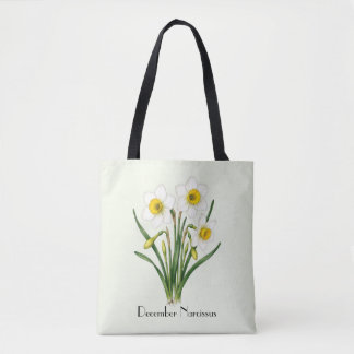 Narcissusbollen in december tote bag