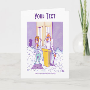 Narcist Gevouwen Wenskaart Kaart