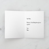 Narcist Gevouwen Wenskaart Kaart (Binnen)