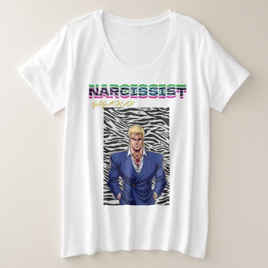 Narcist Gigachad Grote Maat T-shirt (Design voorkant)