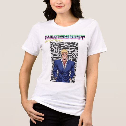 Narcist Gigachad Tri-Blend Shirt (Voorkant)