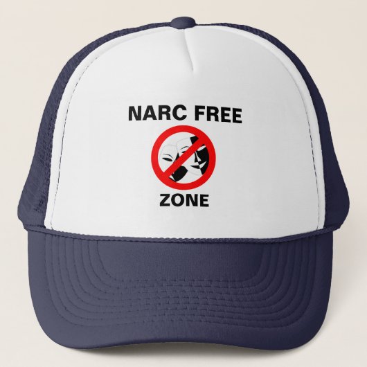 Narcist/Narc Free Zone Trucker Pet (Voorkant)