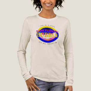 "Narcistische bubbel" in roze geel blauw rood Tri-Blend Shirt
