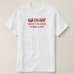 Narcistische definitie met Humor T-shirt