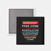 Narcistische Vrije Zone Bewustzijn Magneet (Voorkant / Achterkant)