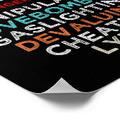 Narcistische Vrije Zone Bewustzijn Poster (Hoek)